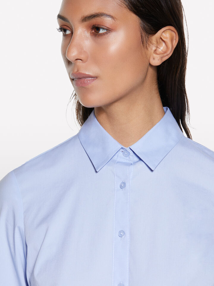 Light blue slim fit shirt - null - Light Blue | Sisley image number 5